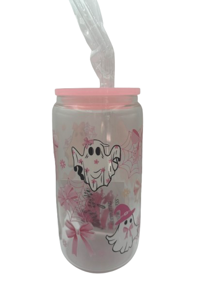 Pink Ghost Glass Libbey