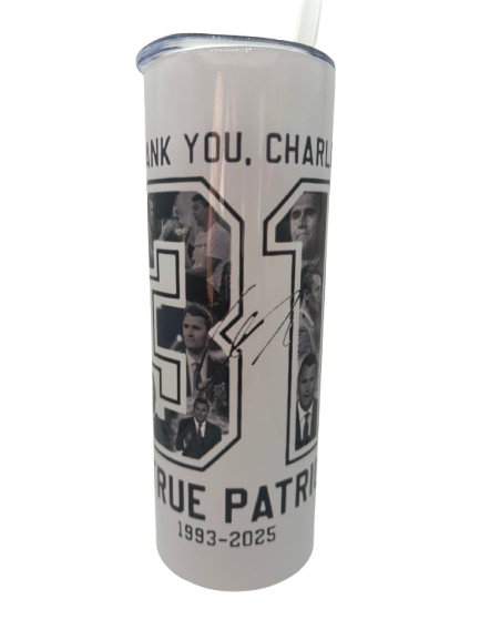 Charlie Kirk Stainless Steel Tumbler