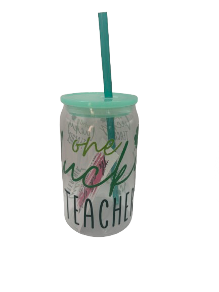 One Lucky Teacher Acrylic Libbey