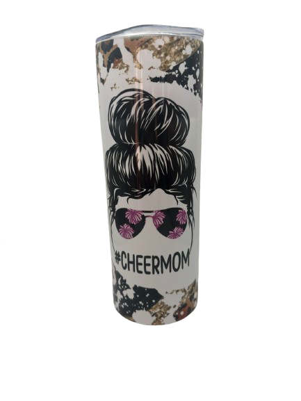 Cheer Mom Stainless Steel Tumbler
